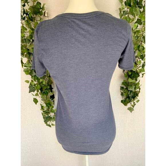 Nike Astros Houston Baseball Gray White & Orange V Neck T Shirt Women's SZ Small - Picture 9 of 10